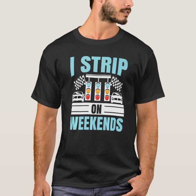 Ich streiche am Wochenende Auto-Rennwagen Racer Ra T-Shirt (Vorderseite)