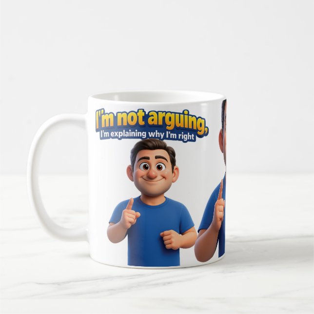 Ich streite nicht kaffeetasse (Links)