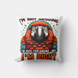 Ich streite nicht kissen