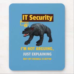 Ich streite nicht, nur erklären lustige IT Mousepad