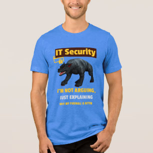 Ich streite nicht, nur erklären lustige IT Tri-Blend Shirt