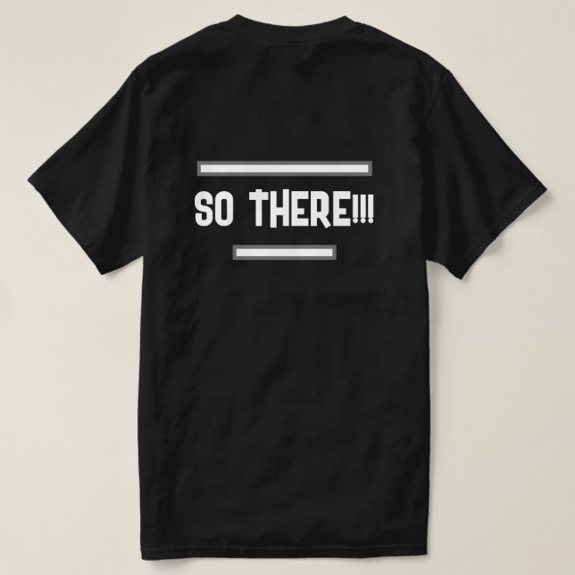 Ich streite nicht T-Shirt (Design Rückseite)