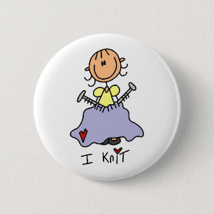 Ich stricke button