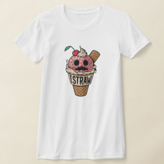 Ich strohte, niedlicher Eisschrei T-Shirt