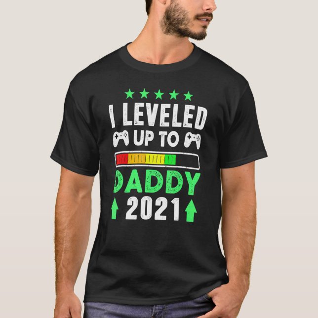 Ich studierte bis zum Daddy 2021 für Daddy Est 2 T-Shirt (Vorderseite)