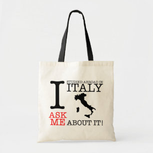 Ich studierte im Ausland in Italien-Tasche Tragetasche