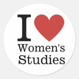 Ich ❤️ Studium der Frauen für Studenten/Fakultät C Runder Aufkleber