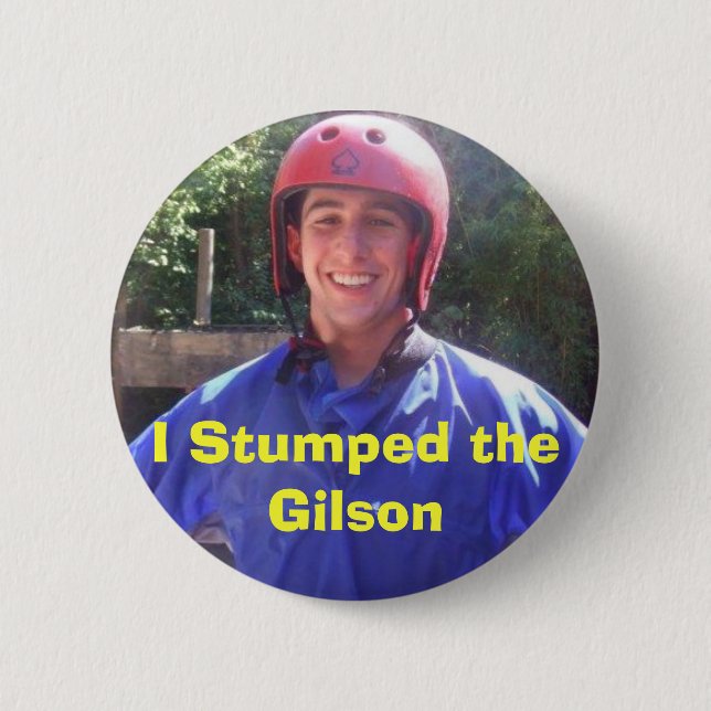 Ich Stumped das Gilson Button (Vorderseite)