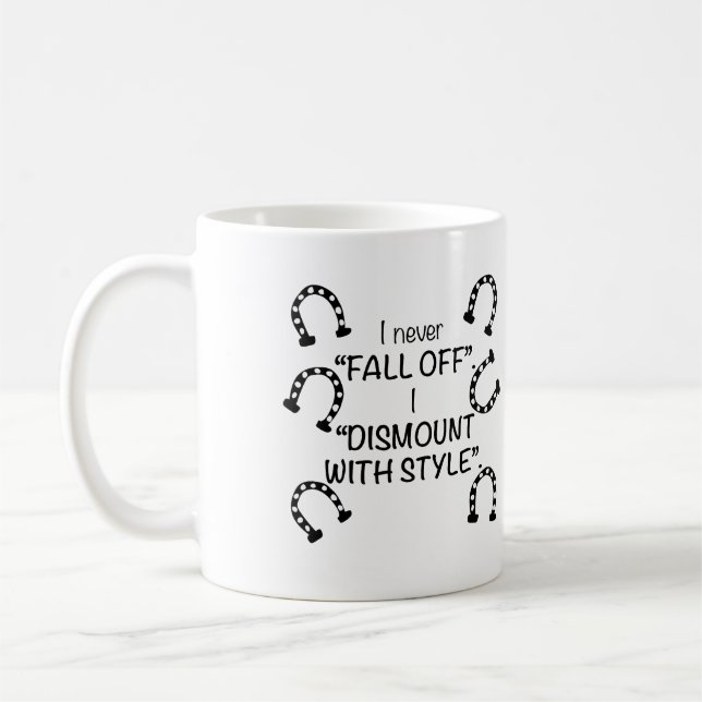 Ich stürze nie ab, ich trenne mich vom Stil Kaffeetasse (Links)