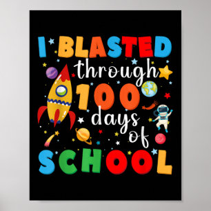Ich stürzte durch 100 Tage Schullehrer Poster