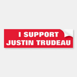 Ich stütze Anhänger cooles Kanada Justin Trudeau Autoaufkleber