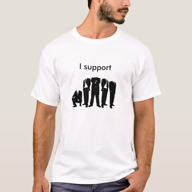 Ich stütze anonymes T-Shirt (Vorderseite)