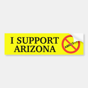 Ich stütze Arizona Autoaufkleber