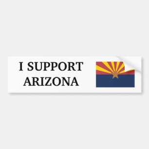 Ich stütze Arizona Autoaufkleber