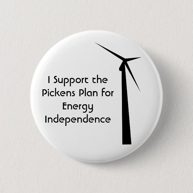 Ich stütze das Pickens Plan-Button Button (Vorderseite)