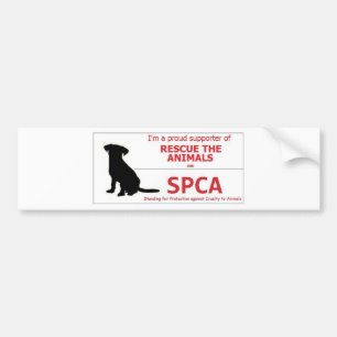 "Ich stütze das SPCA… " Autoaufkleber