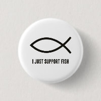 Ich stütze gerade Fische Ichthys Symbol