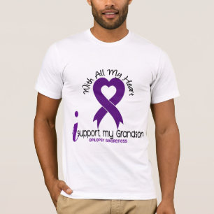 Ich stütze meine Enkel-Epilepsie T-Shirt