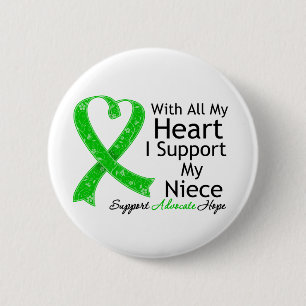 Ich stütze meine Nichte mein ganzes Herz Button
