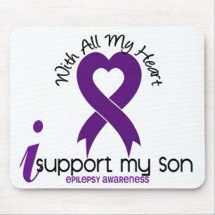 Ich stütze meine Sohn-Epilepsie Mousepad