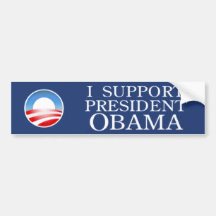 Ich stütze Obama-Autoaufkleber Autoaufkleber