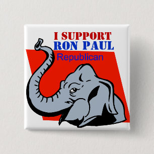 ICH STÜTZE POLITISCHEN KNOPF RON PAULS BUTTON