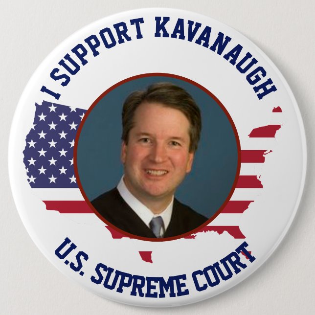 Ich stütze Richter Kavanaugh amerikanische USA Button (Vorderseite)