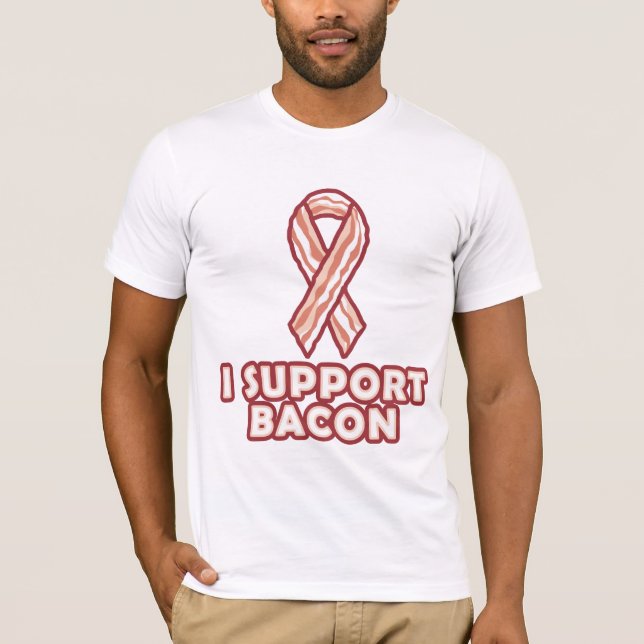 Ich stütze Speck T-Shirt (Vorderseite)