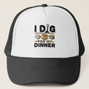 Ich suche nach meinem Abendessen, um Clam Digging Truckerkappe