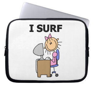 Ich surfe im Web Laptopschutzhülle