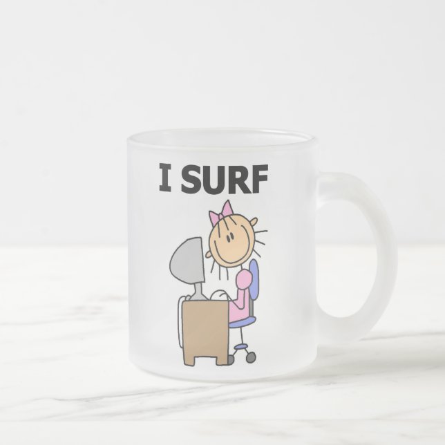 Ich surfe im Web Mattglastasse (Rechts)
