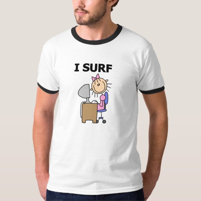 Ich surfe im Web T-Shirt (Vorderseite)