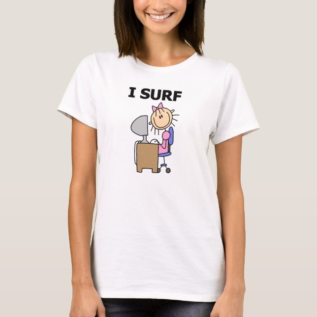 Ich surfe im Web T-Shirt (Vorderseite)