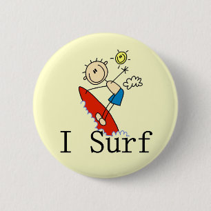 Ich surfe T-Shirts und Geschenke Button