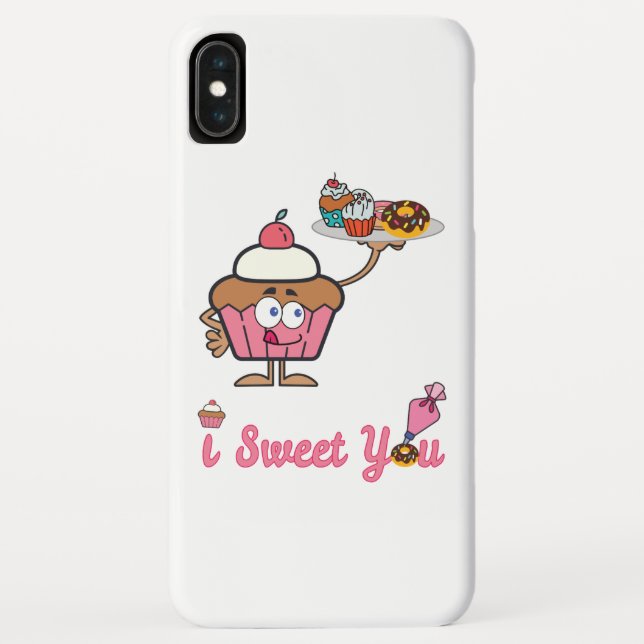 Ich süße dich mit einem Kuchen Case-Mate iPhone Hülle (Rückseite)