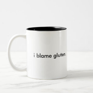 "ich tadele Gluten." Zwei Ton-Tasse Zweifarbige Tasse