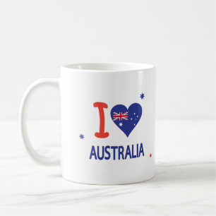 "ICH Tag LIEBE-AUSTRALIENS" Australien am 26. Kaffeetasse