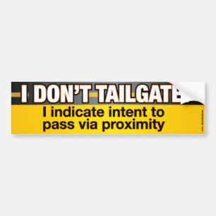 Ich tailgate Funny Autoaufkleber