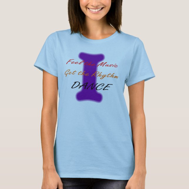 Ich tanze (lila) T-Shirt (Vorderseite)