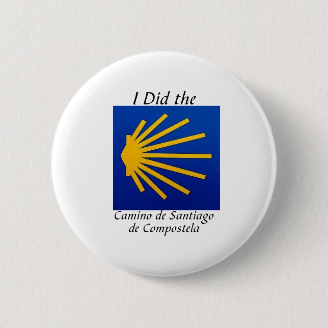 Ich tat das Camino De Santiago Button (Vorderseite)