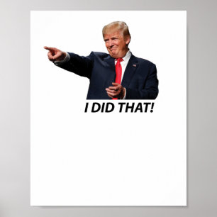 Ich tat das Trump Meme Poster