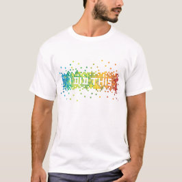 "Ich tat diesen" Pixel-T - Shirt (weiß)