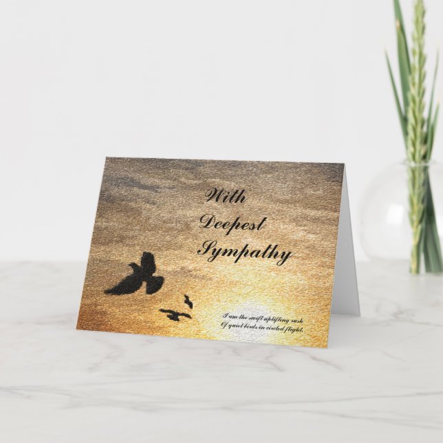 Ich tat nicht die Beileids-Karte Karte (Vorderseite)