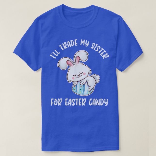 Ich tausche meine Schwester mit Osterkuchen und Os T-Shirt (Design vorne)