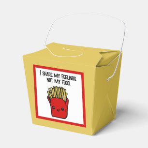 Ich teile Gefühls nicht Food Funny Kawaii Fries To Geschenkschachtel