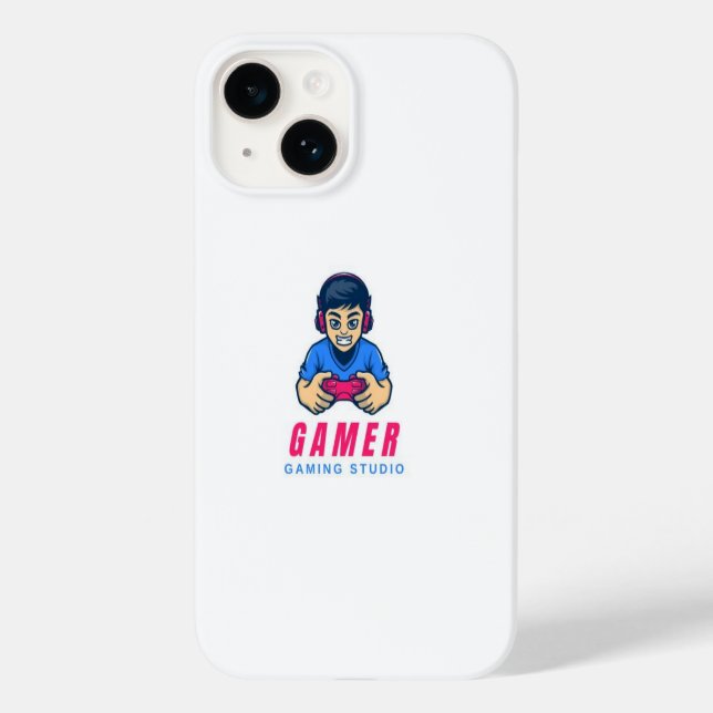 ICH TELEFONDECKE MIT KLEINEM GAMER Case-Mate iPhone 14 HÜLLE (Rückseite)