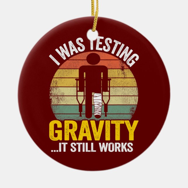 Ich testete Gravity, es funktioniert noch Verletzu Keramik Ornament (Vorne)