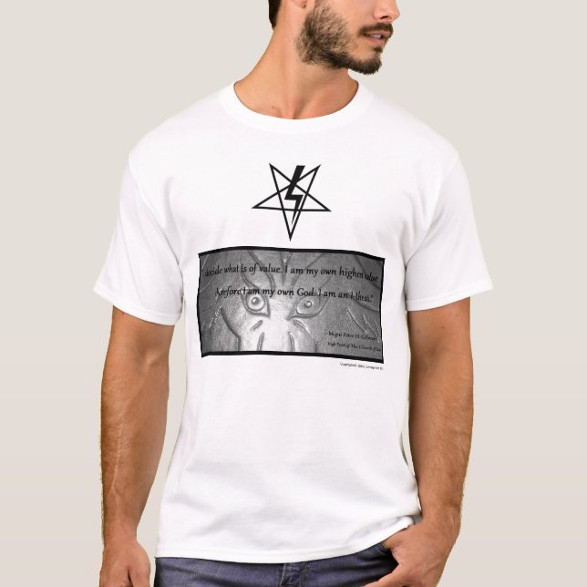 Ich-Theist-Zitat (Peter H Gilmore) T-Shirt (Vorderseite)