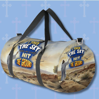 Ich Touch den Himmel, wenn meine Knie auf den Bode Duffle Bag