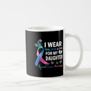 Ich trage Aquamarin Blau und Amp; Rosa für meine T Kaffeetasse